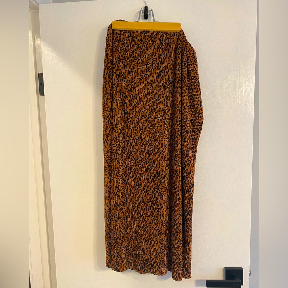 Anthropologie Maeve Leopard print maxi skirt